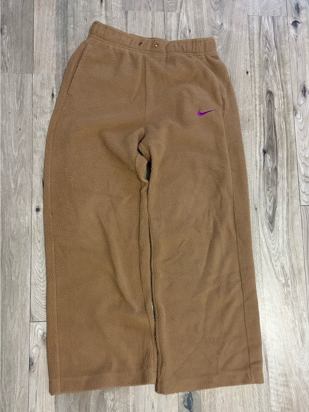 Women’s Nike plush wide leg sweats